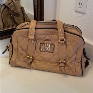 Marc Jacobs Tan Quilted Leather Women's Bag